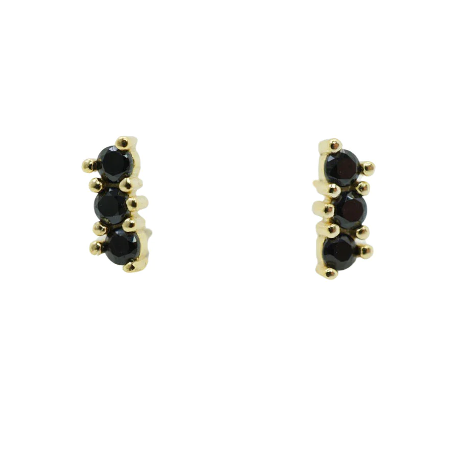 Bree Studs (Triple Black)