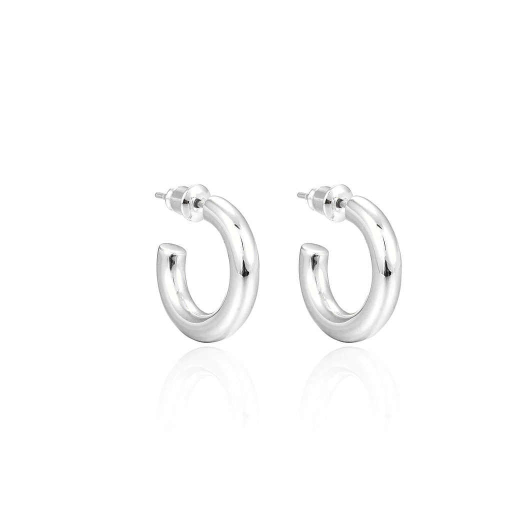 Small Plain Hoops (Silver)