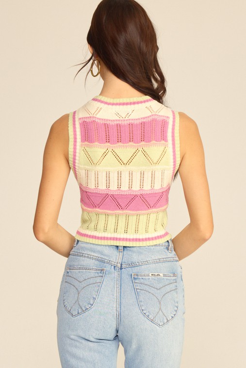 Pink Lemonade Knit Vest