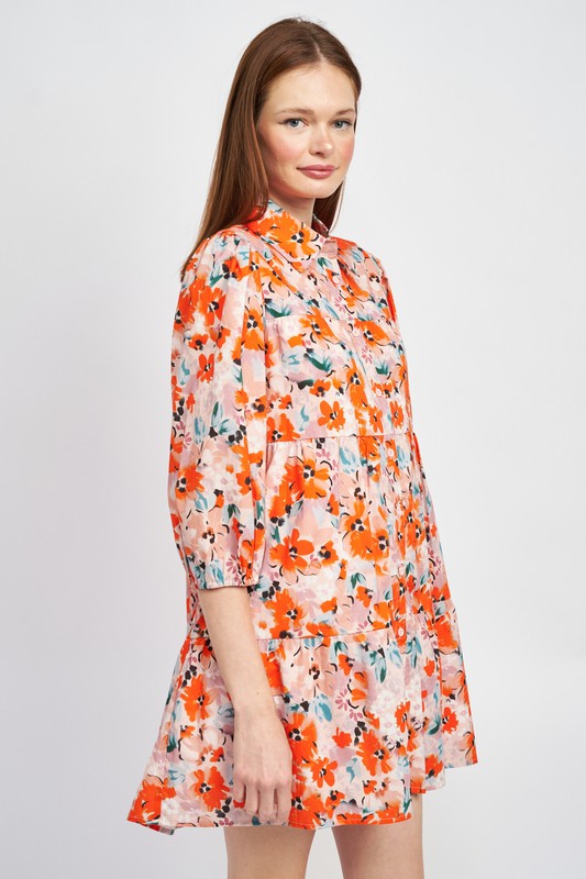 Blossom Print Pocket Dress