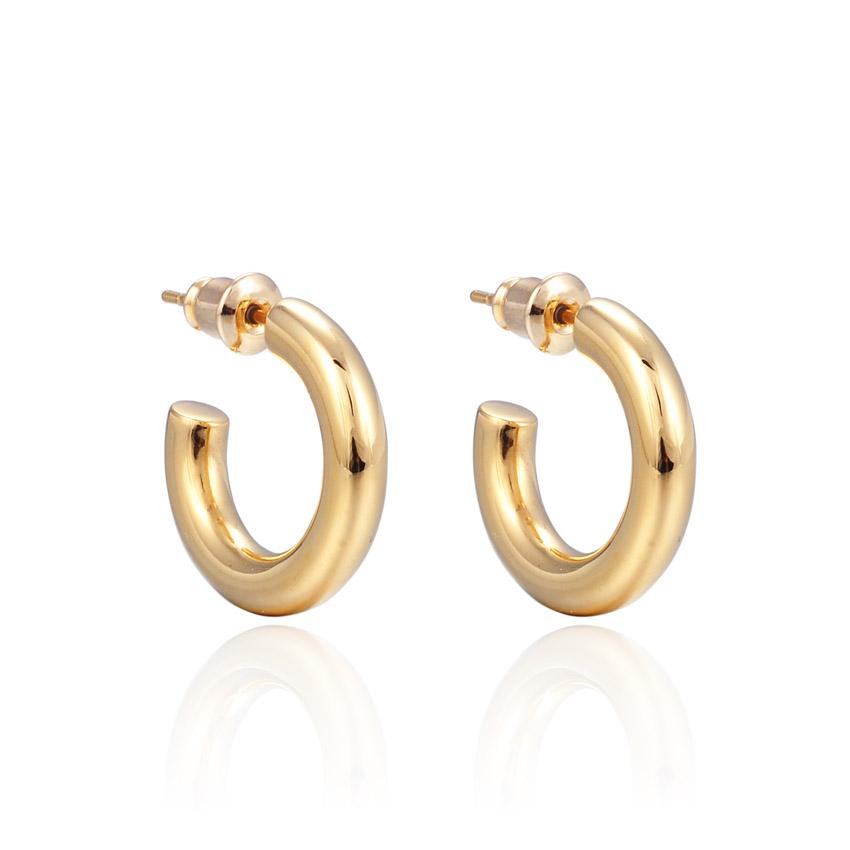 Small Plain Hoops (Gold)